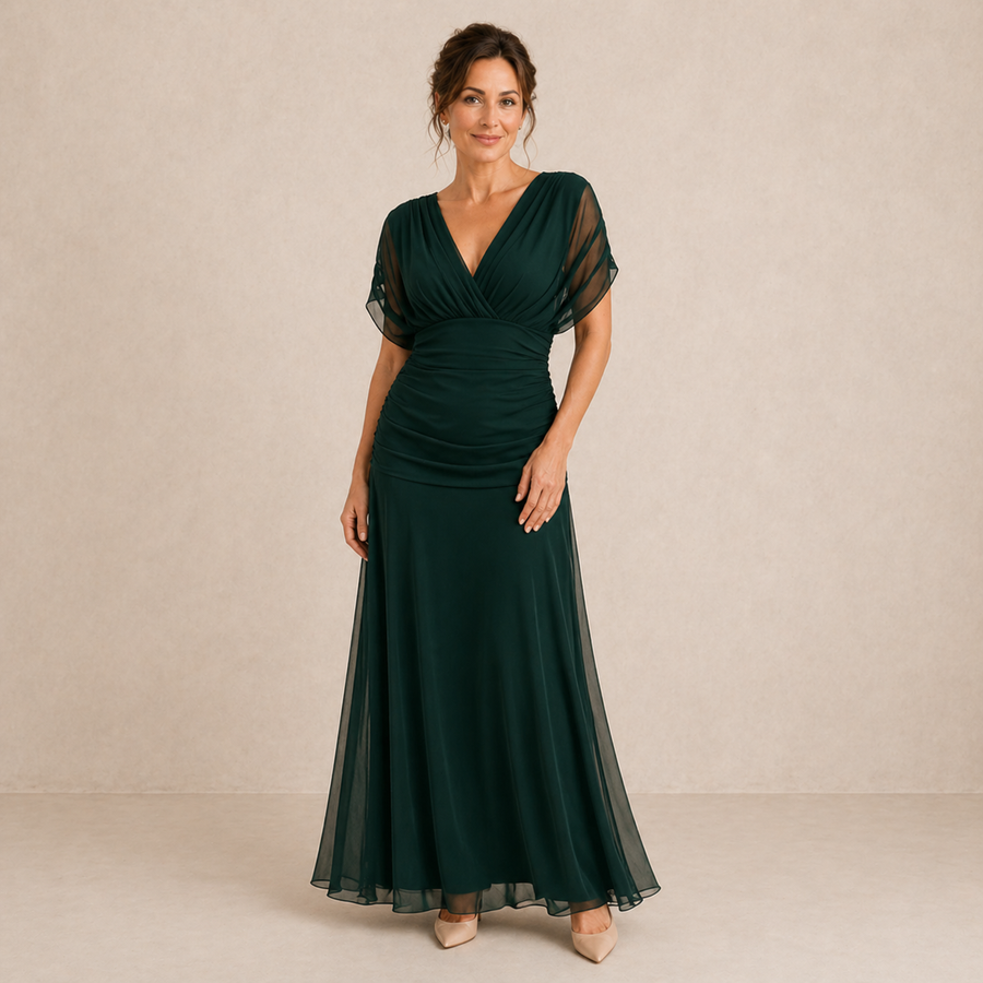 Zuzanna | Romantyczna zwiewna sukienka maxi